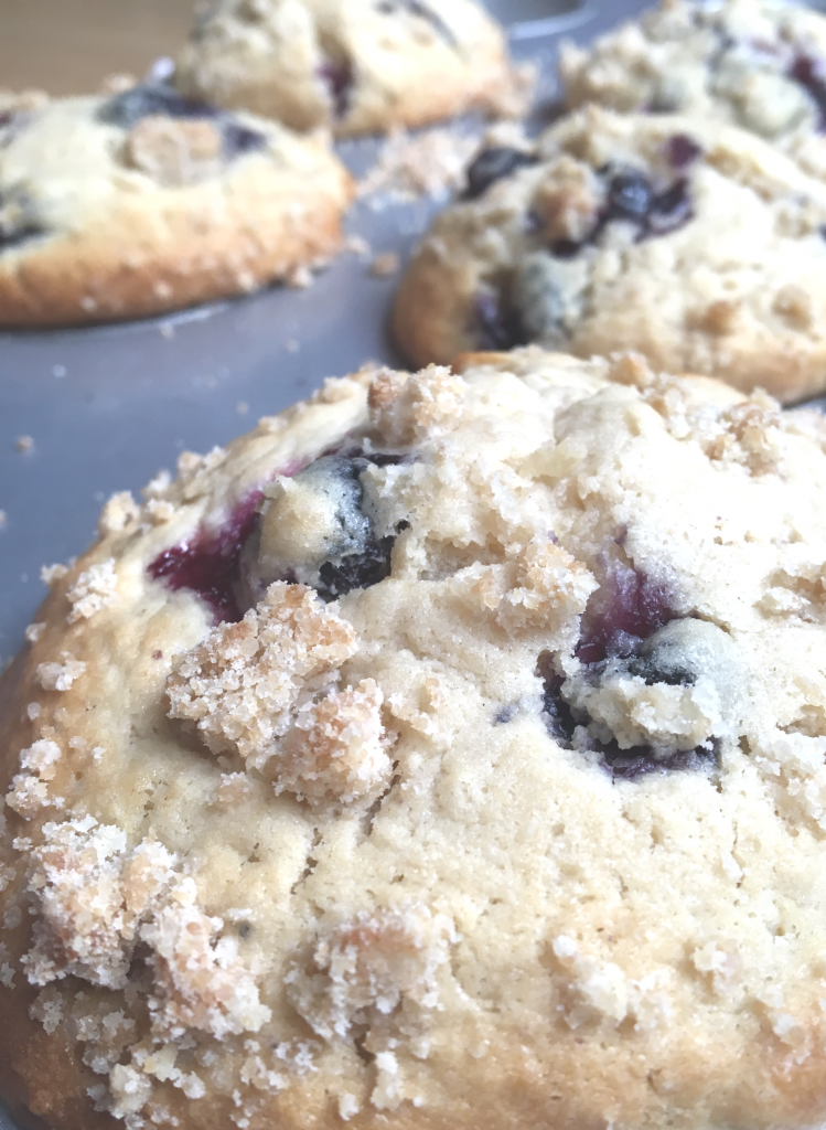 The Perfect Blueberry Crumble Muffin