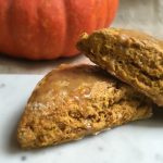 Pumpkin Scones with Maple Orange Glaze