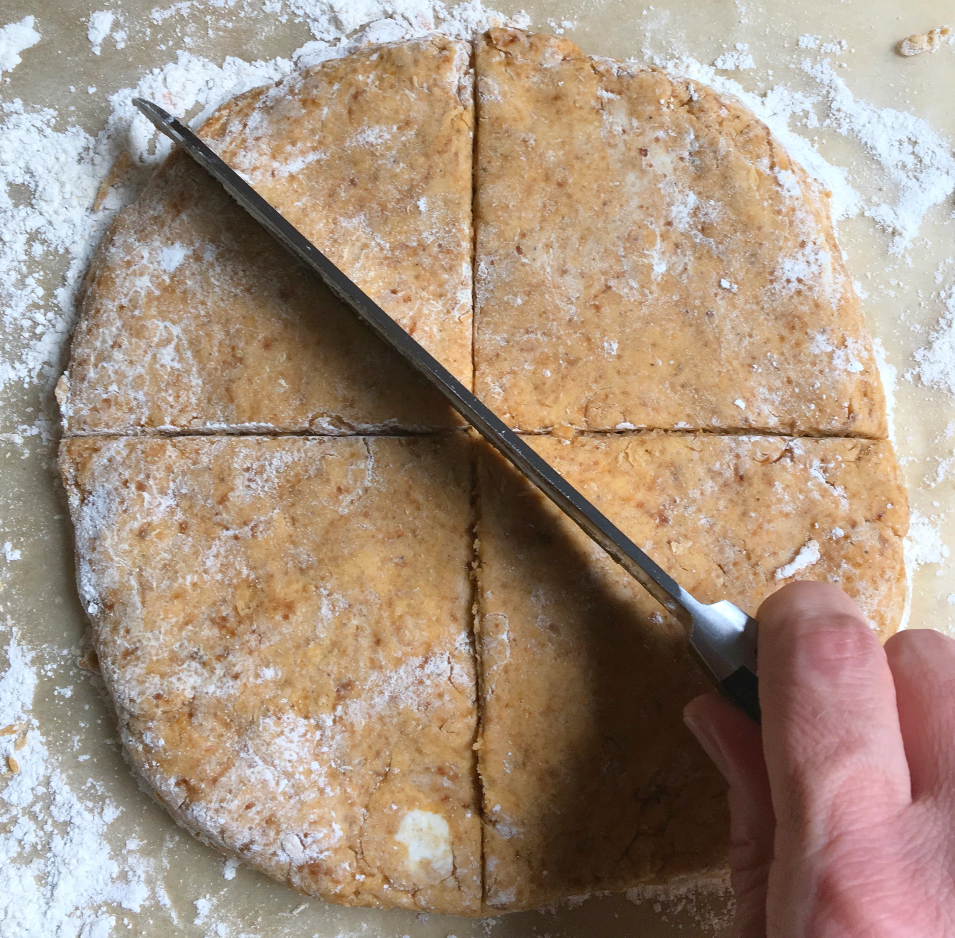 Pumpkin Scones with Maple Orange Glaze