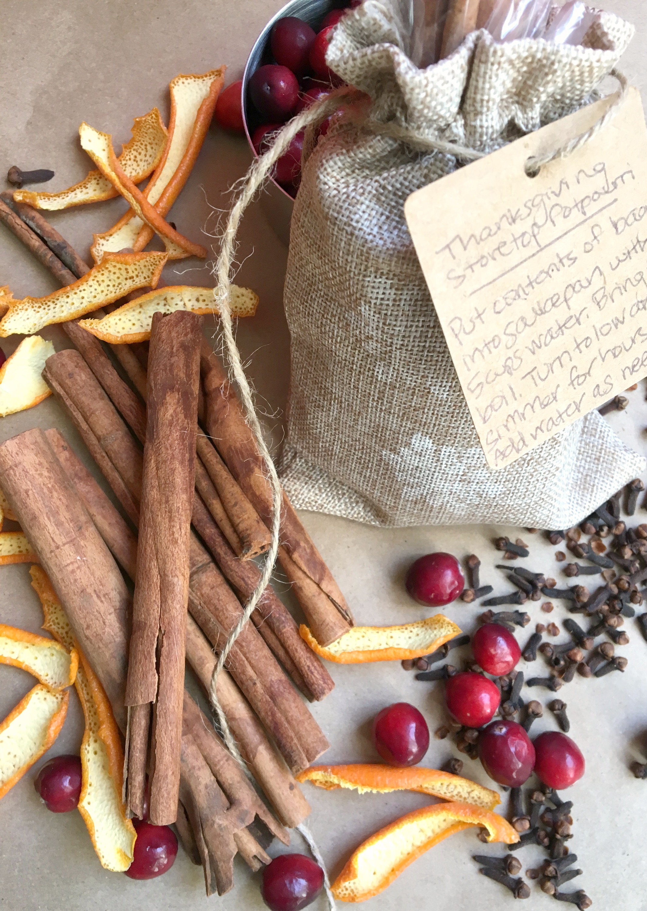 simple holiday stovetop potpourri