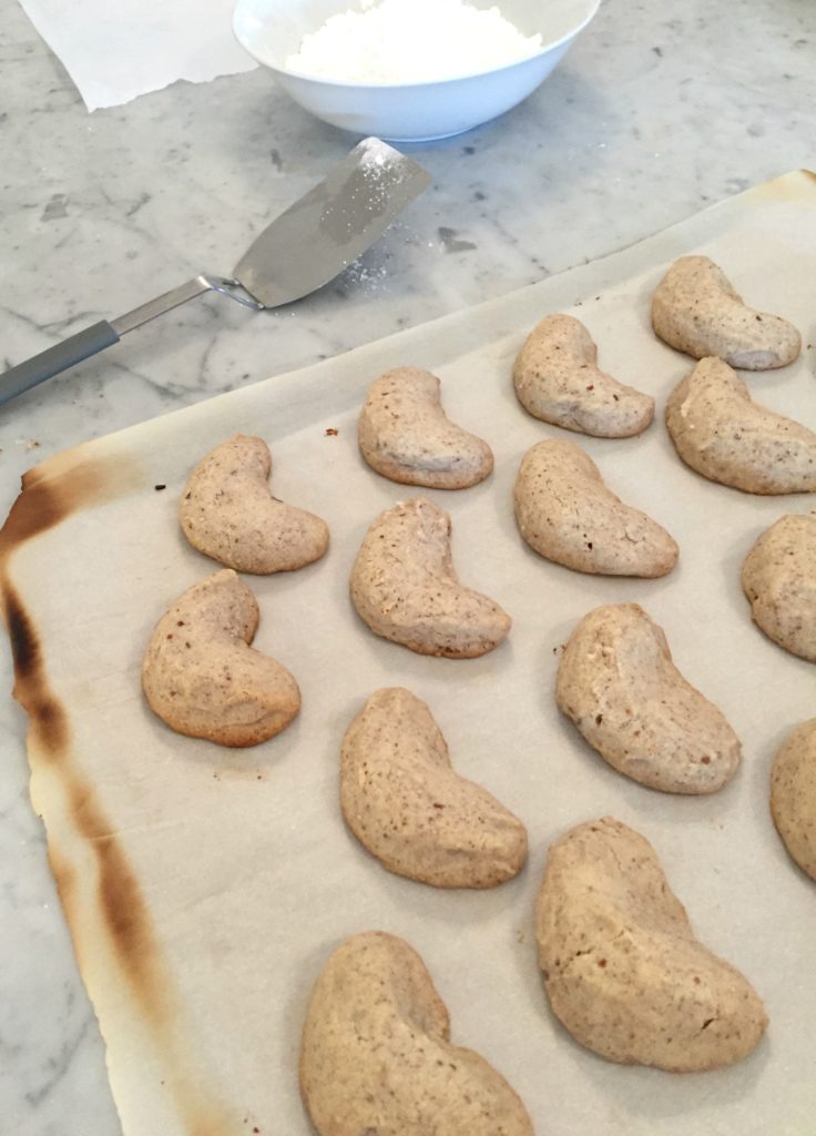 Pecan Crescent Cookies