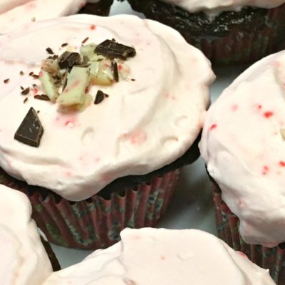 Christmas: Chocolate Peppermint Cupcakes