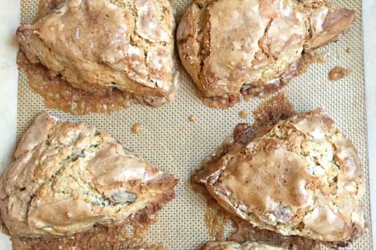 Glazed Maple Pecan Scone