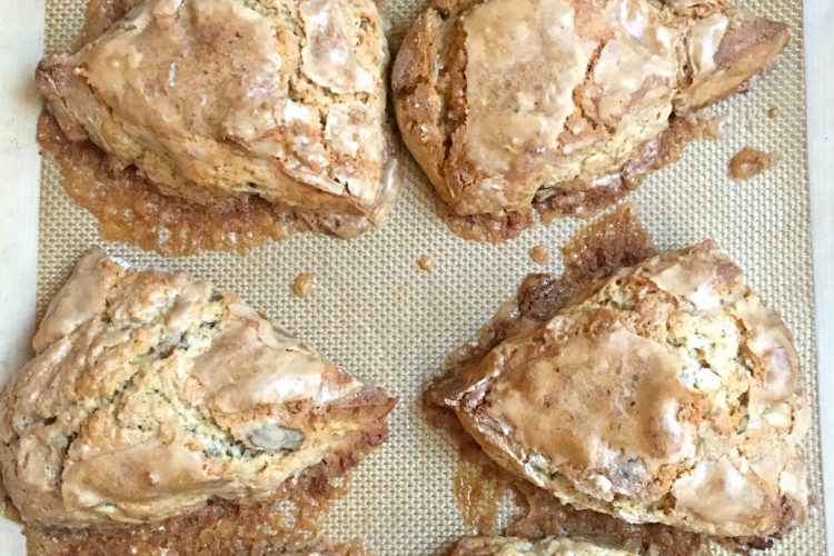 Glazed Maple Pecan Scone