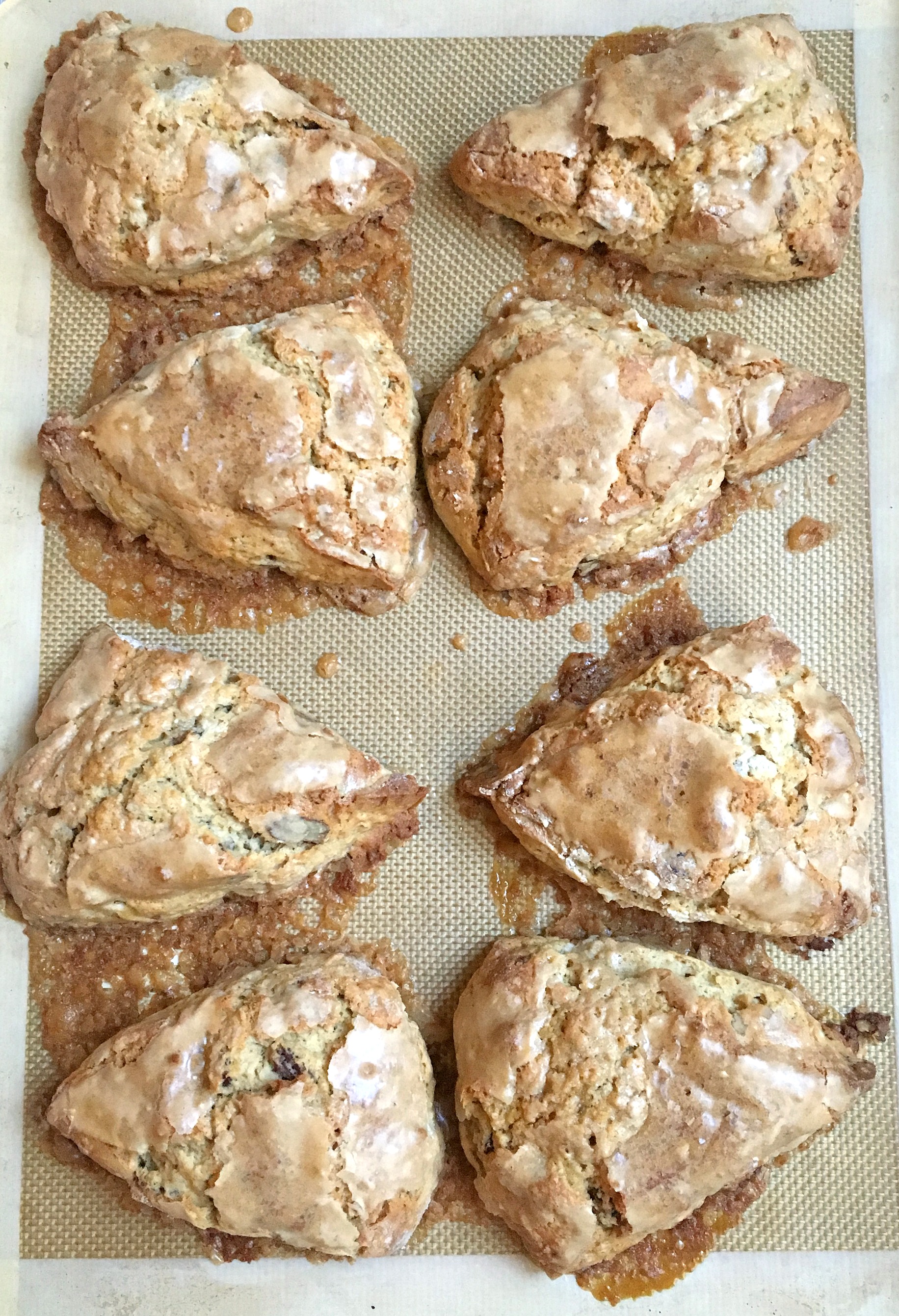 Glazed Maple Pecan Scone