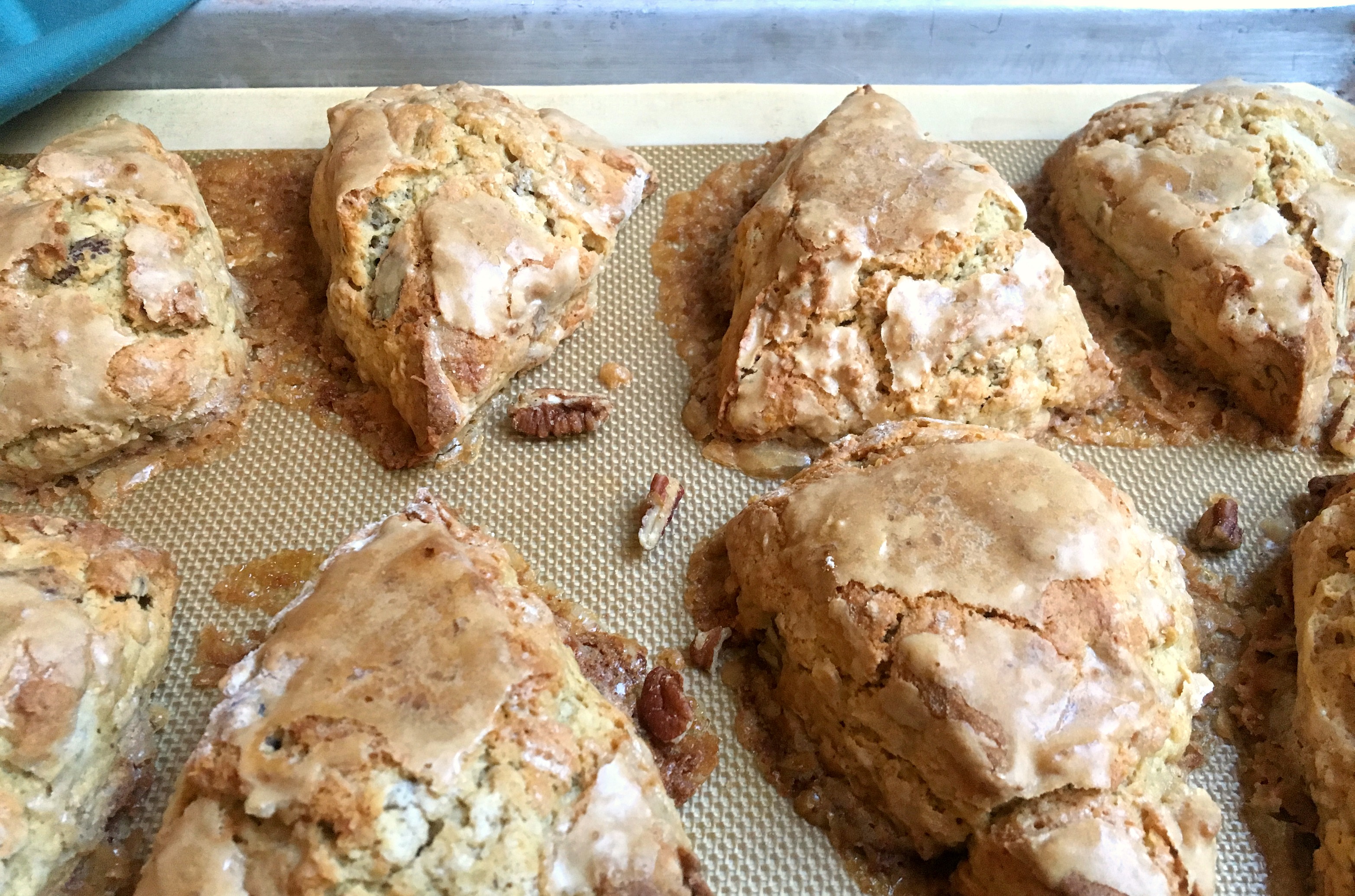 Glazed Maple Pecan Scone